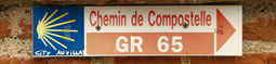GR 65 Auvillar Sur les Chemins de randonnée de Saint Jacques de Compostelle hors Poitou-Charentes - Le Tarn et Garonne Jacquaire 