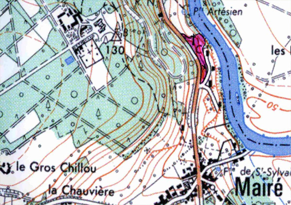 MICROSITES A ORCHIDEES - Cité Val de Creuse - Présentation et localisation du site. Extrait de plan cadastral.