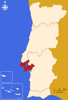 PORTUGAL - Orchidées de la région de Lisbonne. Carte de la région de lisbonne.