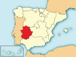 ESPAGNE (2) - Orchidées de la Province d' Estramadure. Carte localisation géographique.