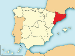 ESPAGNE (2) - Orchidées de la Province de Catalugnya Situation géographique.